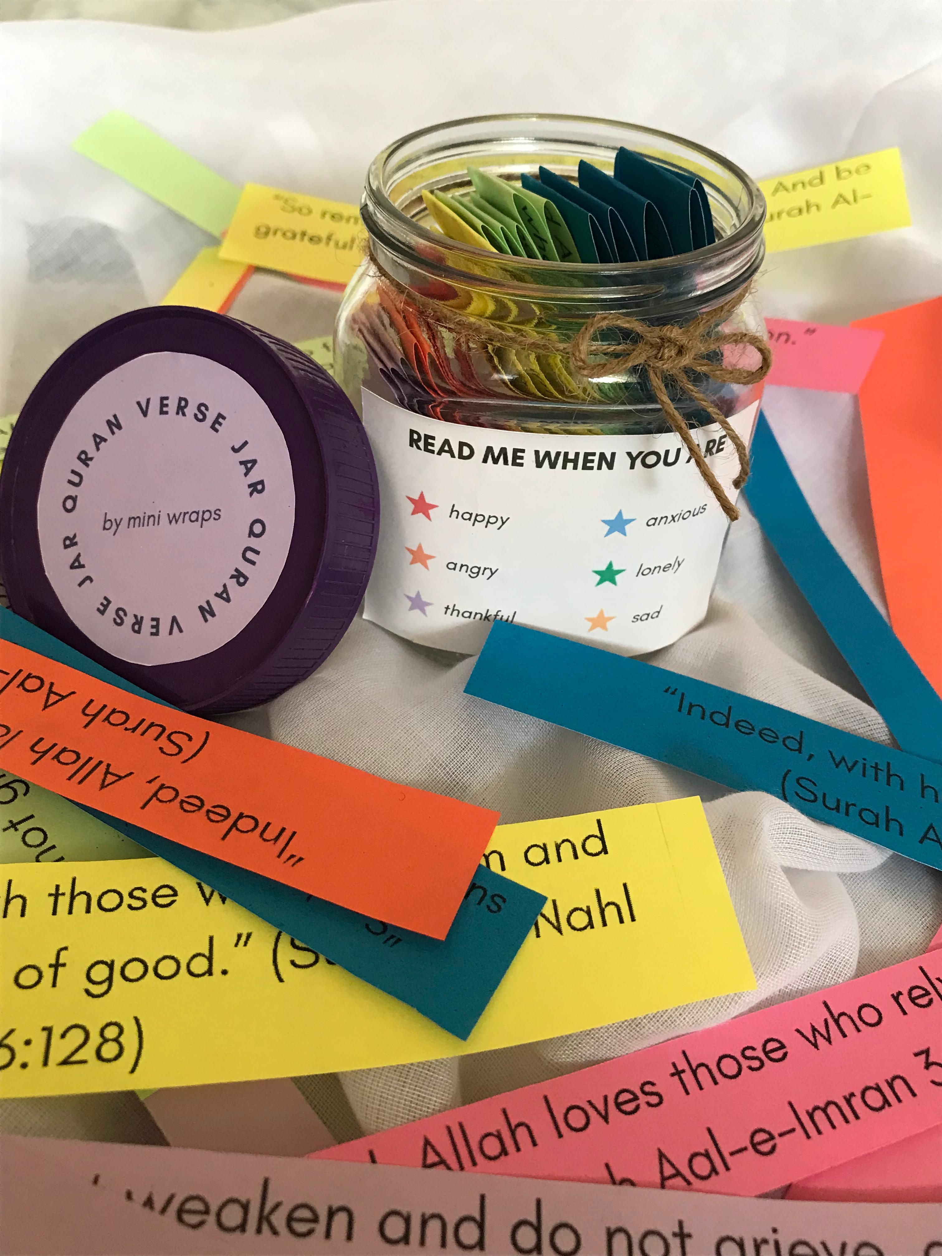 Quran Verse Jar – Daily Inspiration & Comfort | Islamic Gift Jar